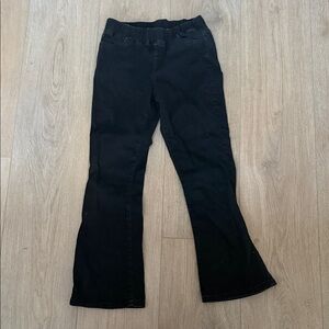 Black Flared Girls Pants